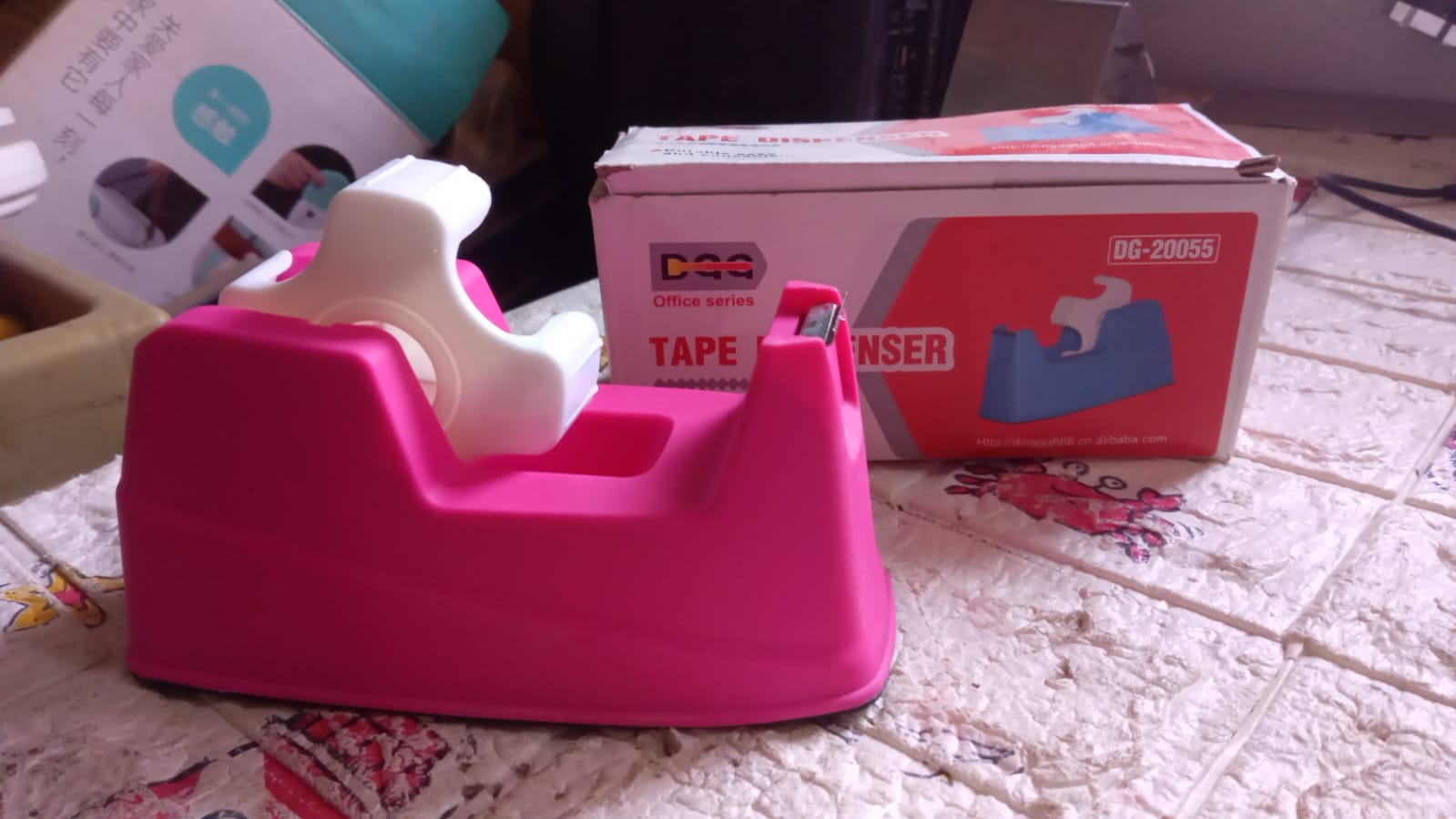 Plastic Tape Dispenser Cutter for Home Office use, Tape Dispenser for Stationary, Tape Cutter Packaging Tape (1 pc / 631 Gm) Your Brand