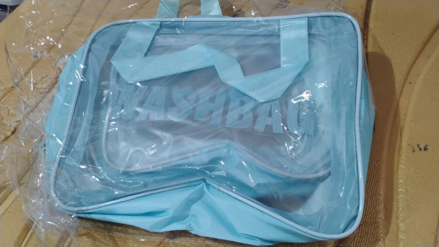 3-IN-1 Waterproof Transparent Travel Toiletry Bag Set Your Brand