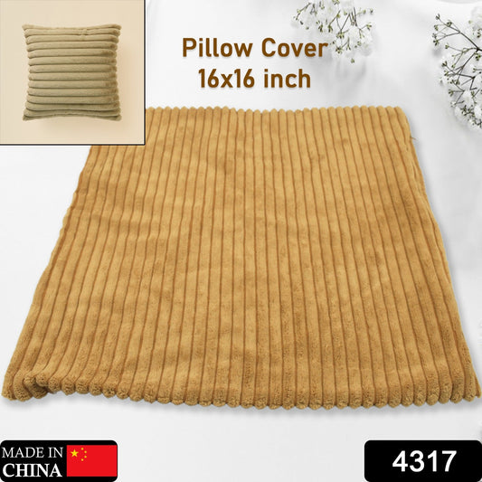 Throw Pillow Covers, 16x16 inch, Pack of 1 Couch Pillows Cover, Soft Corduroy Decorative Pillow Covers, Square Pillowcase for Bed Sofa Chair Bedroom Home Farmhouse Decor (1 Pc) Your Brand
