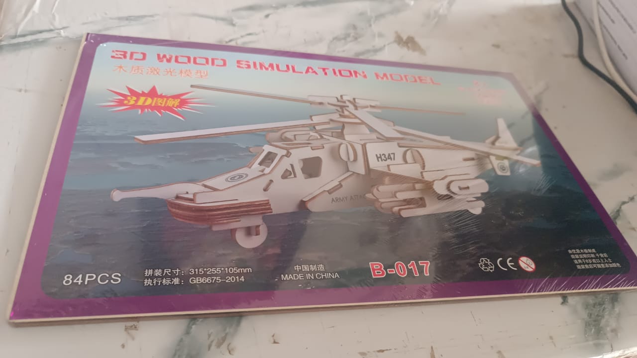 3D Wooden Aircraft Puzzle DIY Assembly Kit (Mix Design – 1 Set) Your Brand