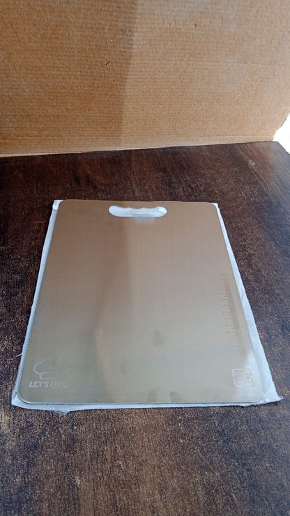 Premium Stainless Steel Cutting Board 229mm x 330mm (1 Pc) Your Brand