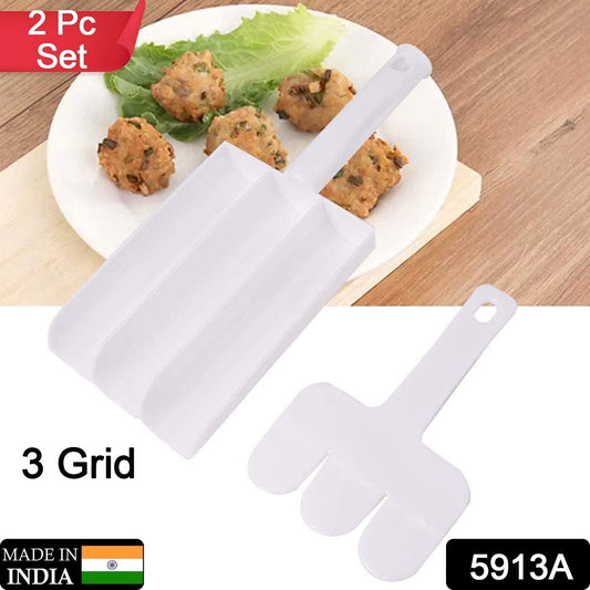 Small Multifunction Fritters Maker - Creative Fritters Scoop Multi-Function Ball Maker | Portable Maker for Making Cake Balls, Ice Cream Spoon, Doughnut, Hand Cutting Scoop(2pc Set) Your Brand