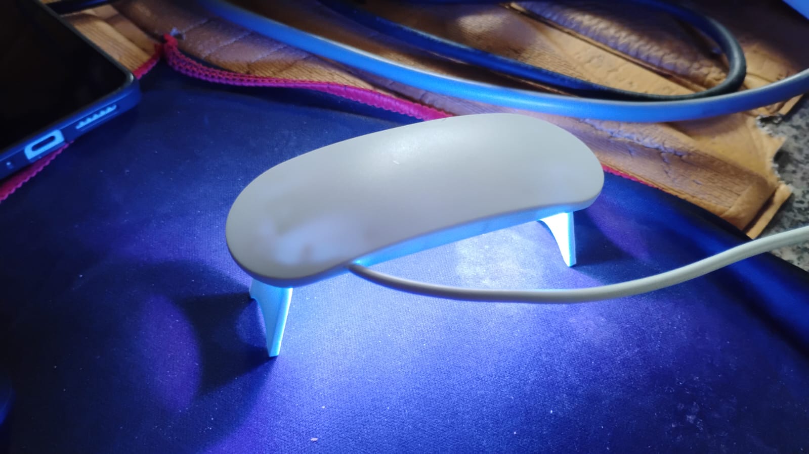 mini UV nail lamp for gel polish with a sleek design ideal for home use