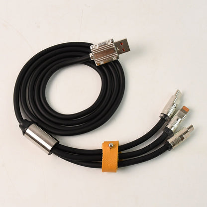 3 in 1 Multi Super Fast Charging Cable (1 Pc / 2 Mtr.) Your Brand