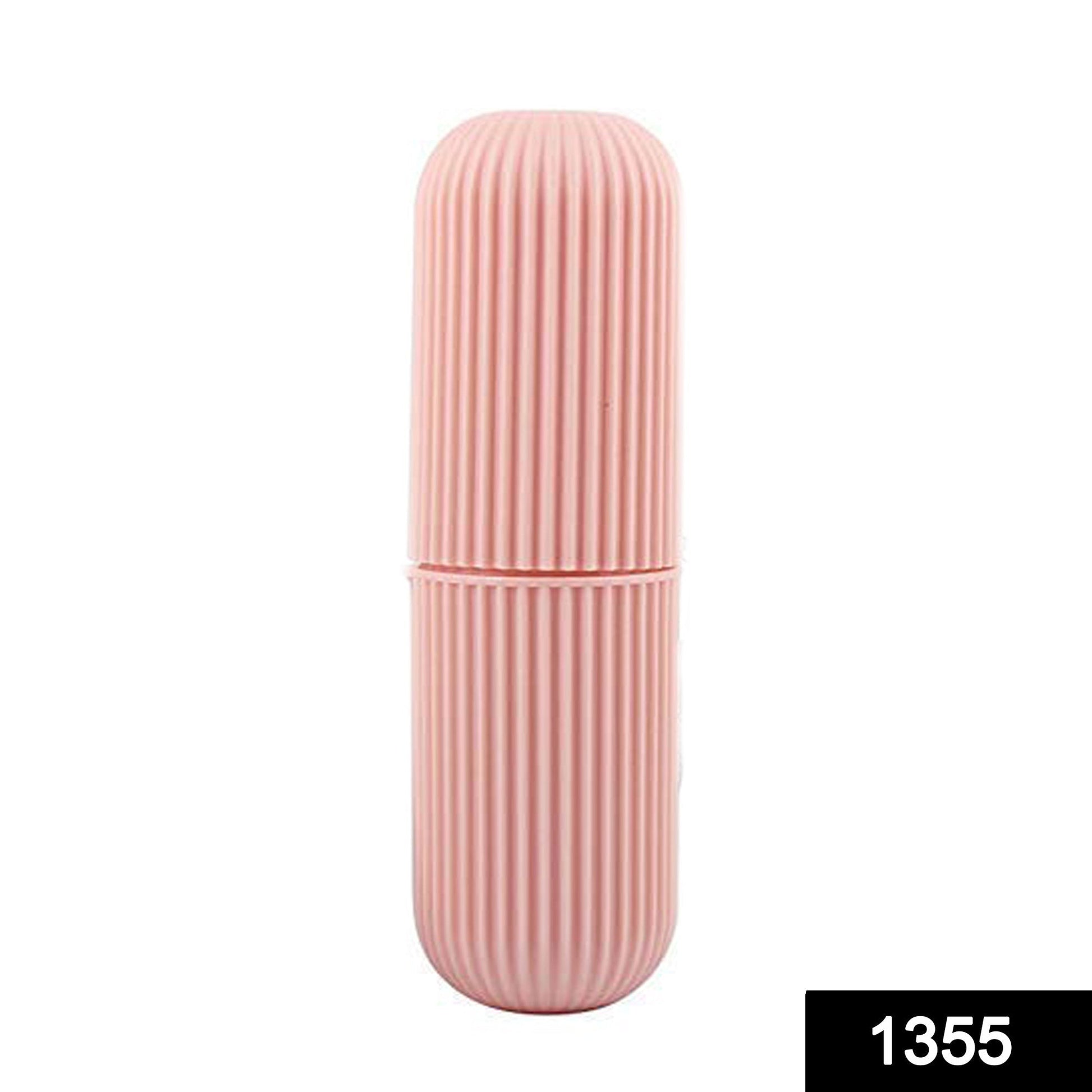 Pink silicone capsule bottle portable storage for organizing small items on the go