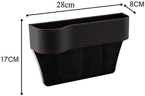 Car seat gap organizer with dimensions 28cm x 8cm x 17cm to keep essentials within easy reach