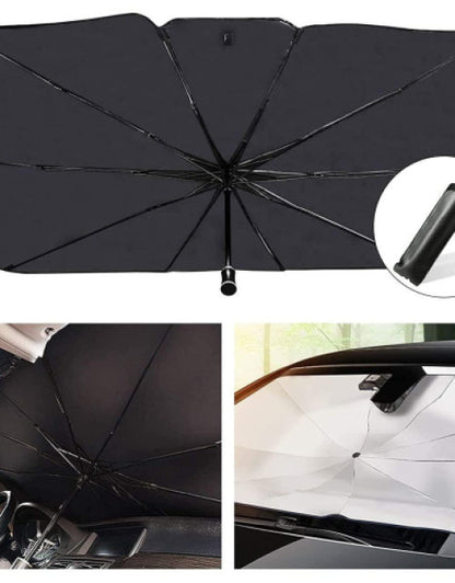Dropdash car windshield sun shade umbrella for effective sun protection and temperature control