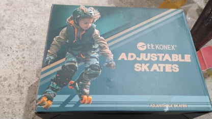 Adjustable Quad Roller Skates for Kids (Large / 1 Pair) Your Brand