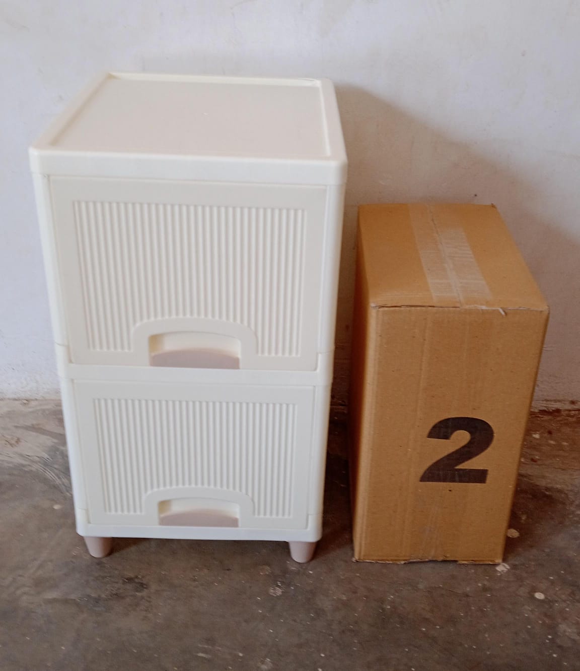 Multipurpose Storage Cabinet, Storage Solutions plastic drawers || Multi Layer Wardrobe Storage Drawers || Foldable Multipurpose Drawer Units For Kitchen, Bathroom, Bedroom, Cloth (2 Layer) Your Brand