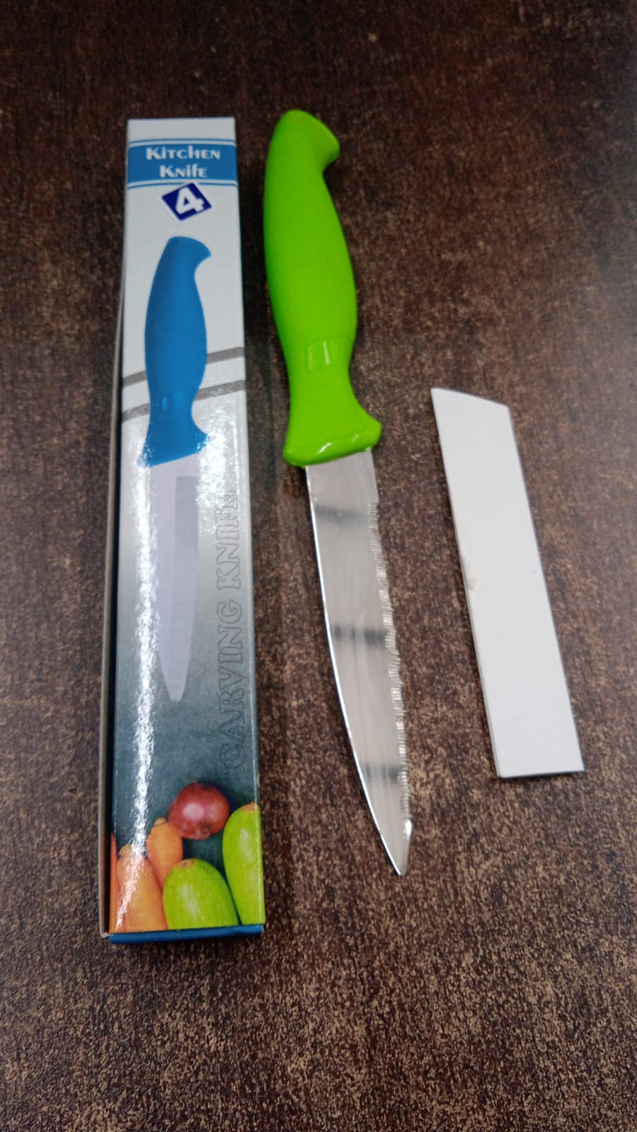 Stainless Steel Serrated Kitchen Knife (1 Pc) Your Brand