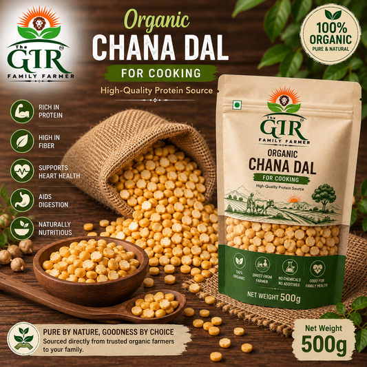 Organic Chana Dal – Split Chickpea Lentil | Premium Quality | The Gir Farmer