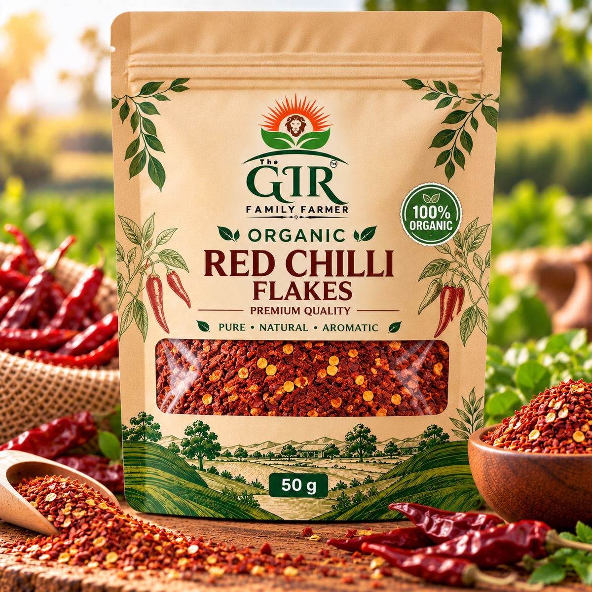 Organic Red Chilli Flakes – Crushed Chilli