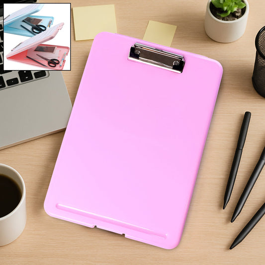 A4 Size Hard Plastic Clipboard File Folder (1 Pc) Your Brand