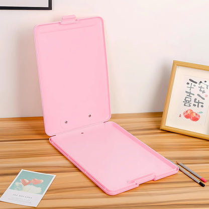 A4 Size Hard Plastic Clipboard File Folder (1 Pc) Your Brand