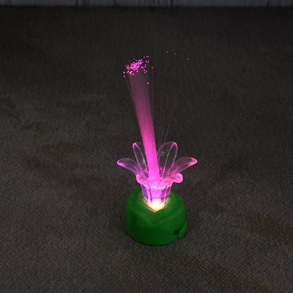 Colorful LED Diwali candle shaped like a flower with vibrant light effects for festive decor