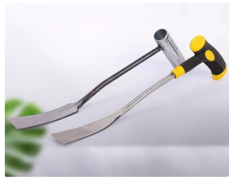 Durable compact shovel for planting and weeding with ergonomic handle for comfortable grip
