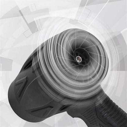 Cordless turbo jet blower with powerful airflow and ergonomic handle for easy use