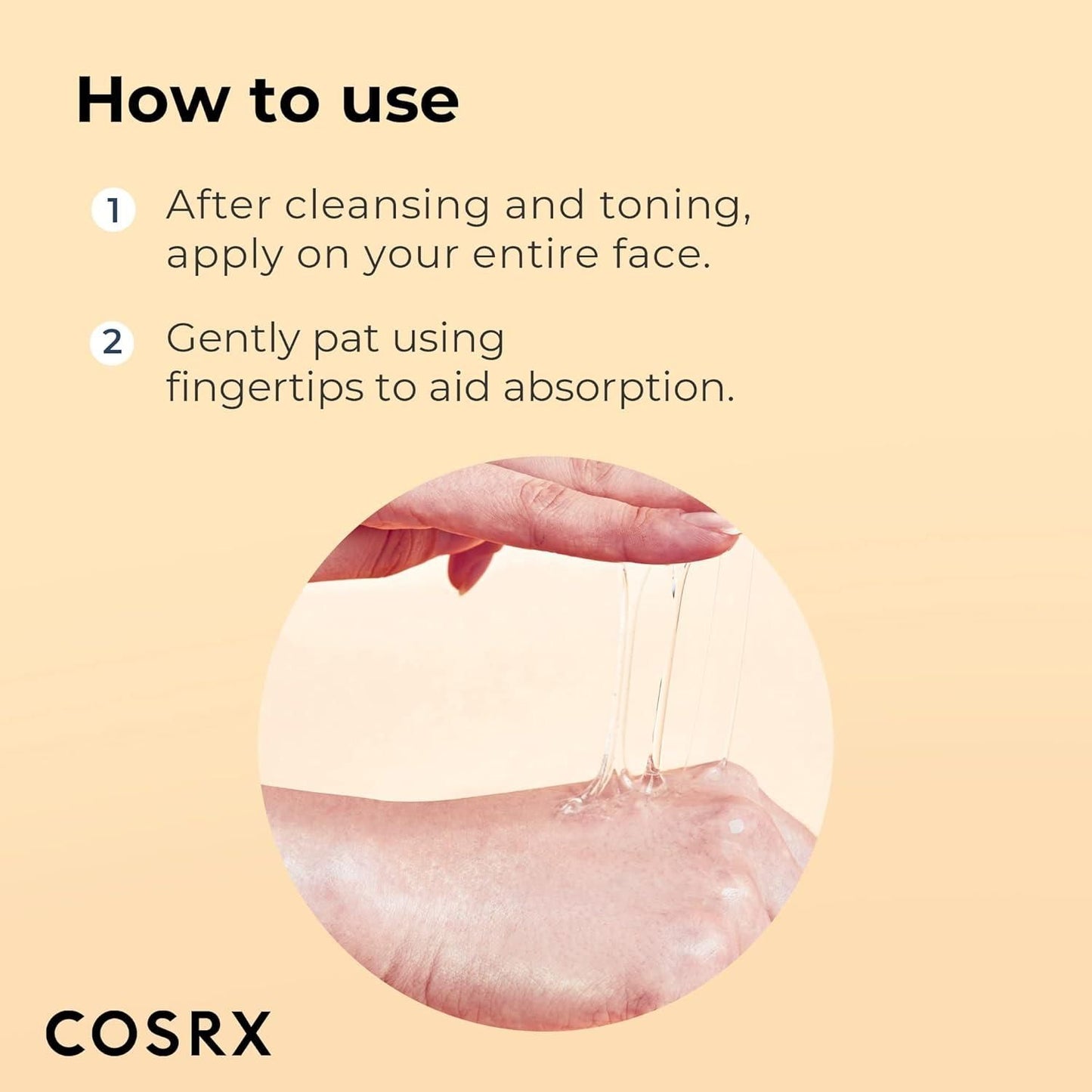 Instructions for using snail mucin power essence on cleansed skin for best absorption