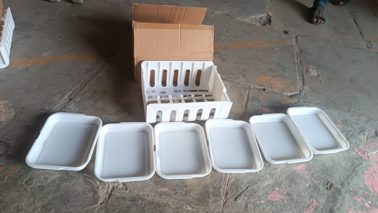 Plastic 6 Layer Wall-Mounted Food Organizer Rack (1 Set) Your Brand