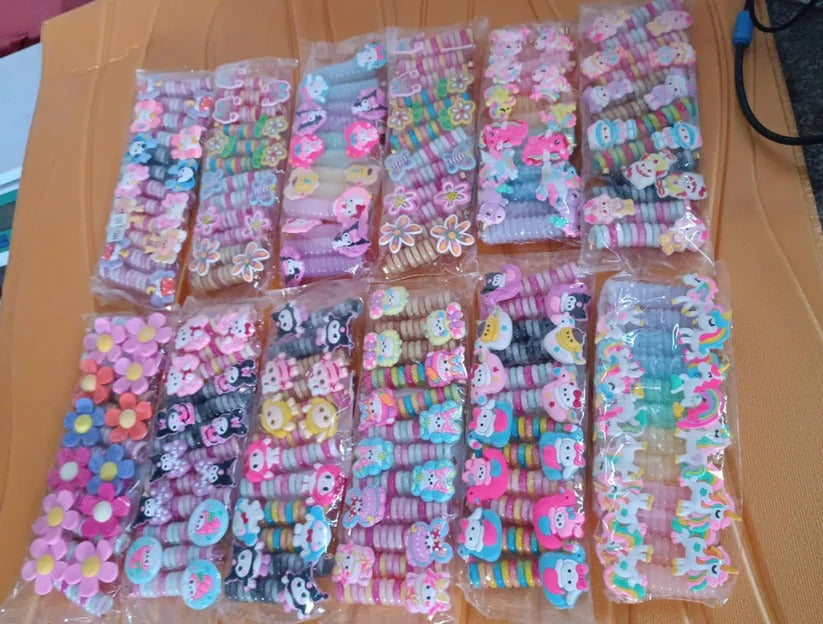 Spiral Hair Braiding Clips for Kids (12 Pc /  Mix Design) Your Brand