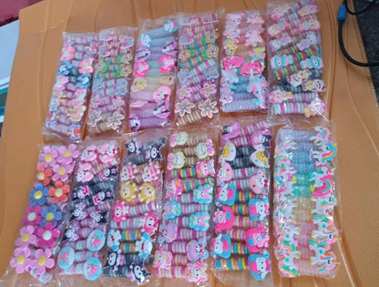 Spiral Hair Braiding Clips for Kids (12 Pc /  Mix Design) Your Brand