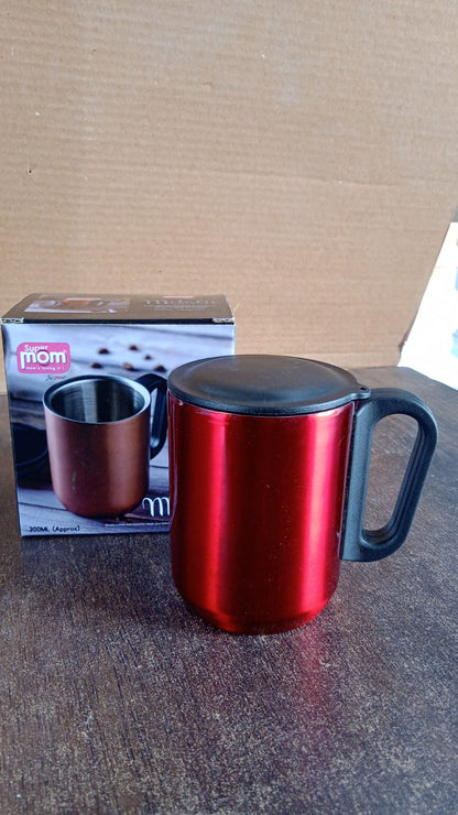 Supermom Stainless Steel Metallic Coffee Mug Approx 300ml (1 Pc) Your Brand