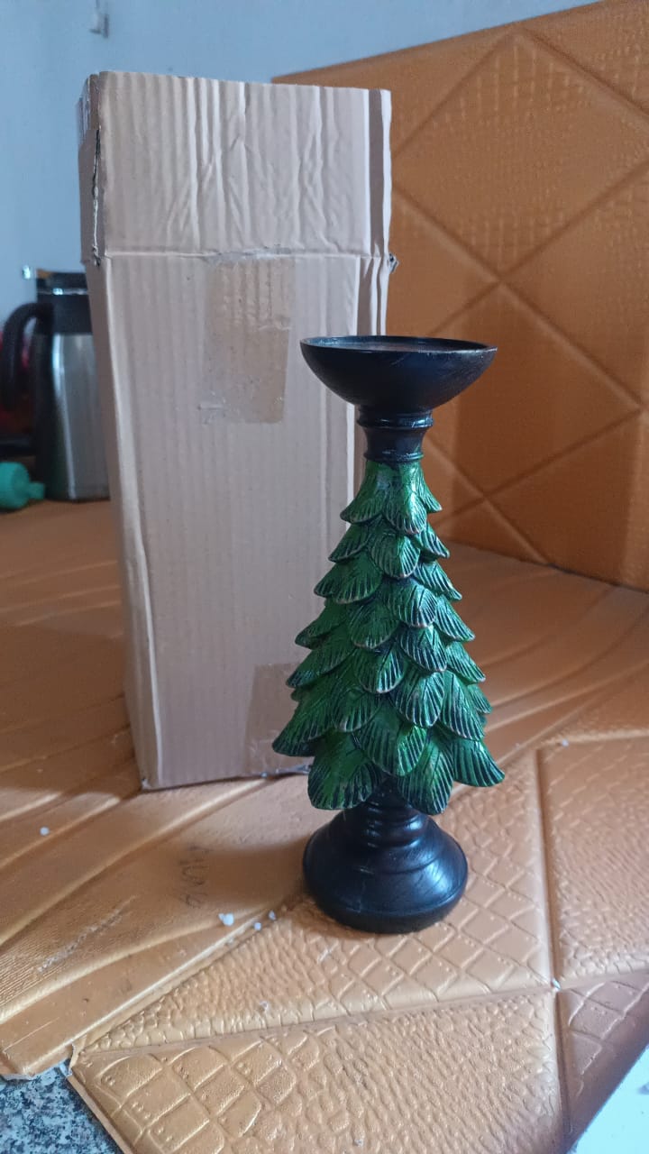 Christmas Tree Candleholder Candlestick Decorative for Home Your Brand