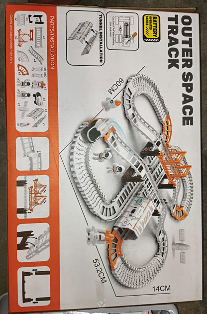 Outer Space Race Track Set for Kids Toys (1 Set) Your Brand