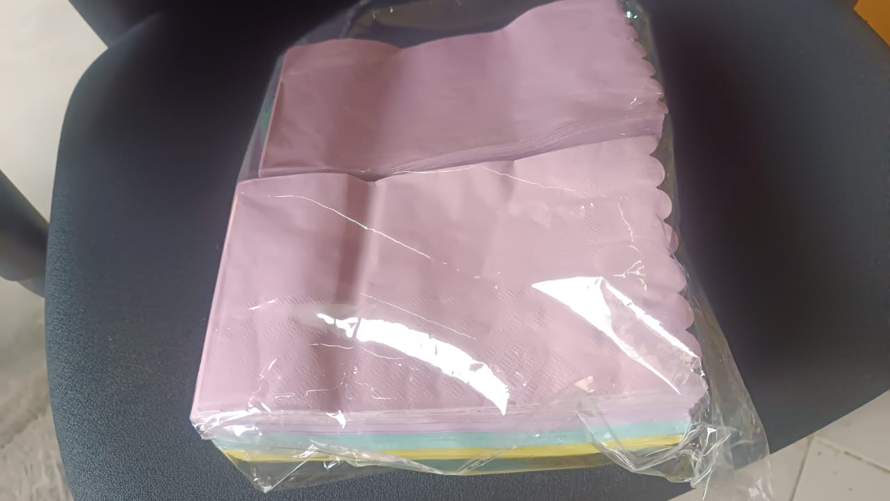 Multi-Color & Printed Disposable Food Wrapping Paper Set (10 Pc) Your Brand