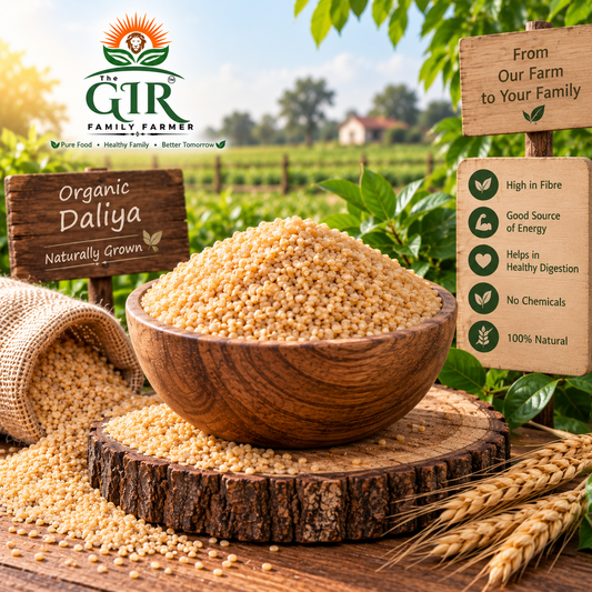 Organic Daliya – Roasted Split Chickpea | Fried Gram | Puttani | The Gir Farmer