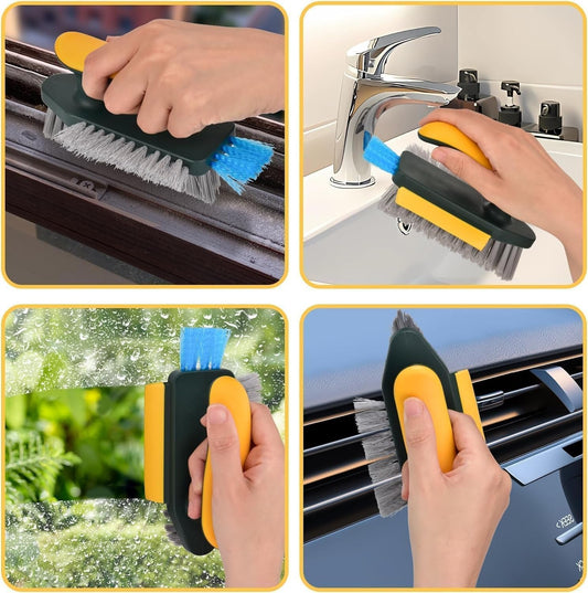 Gir Farmer deep cleaning brush for tile and grout with ergonomic handle used on multiple surfaces