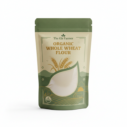 The Gir Farmer Organic Whole Wheat Flour | Stone Ground Atta Made from Premium Organic Wheat