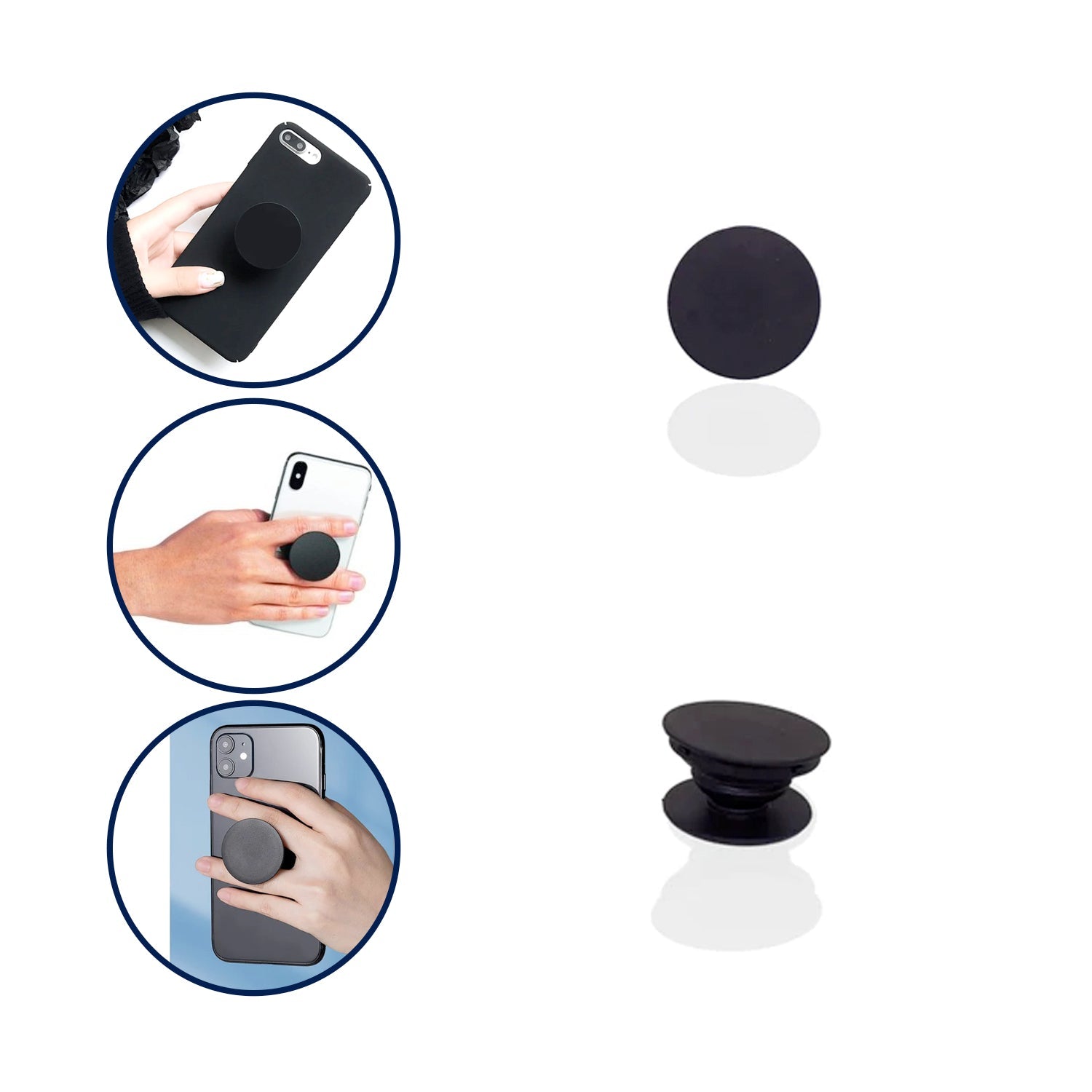 Designer mobile holder for secure grip and convenience while using your smartphone