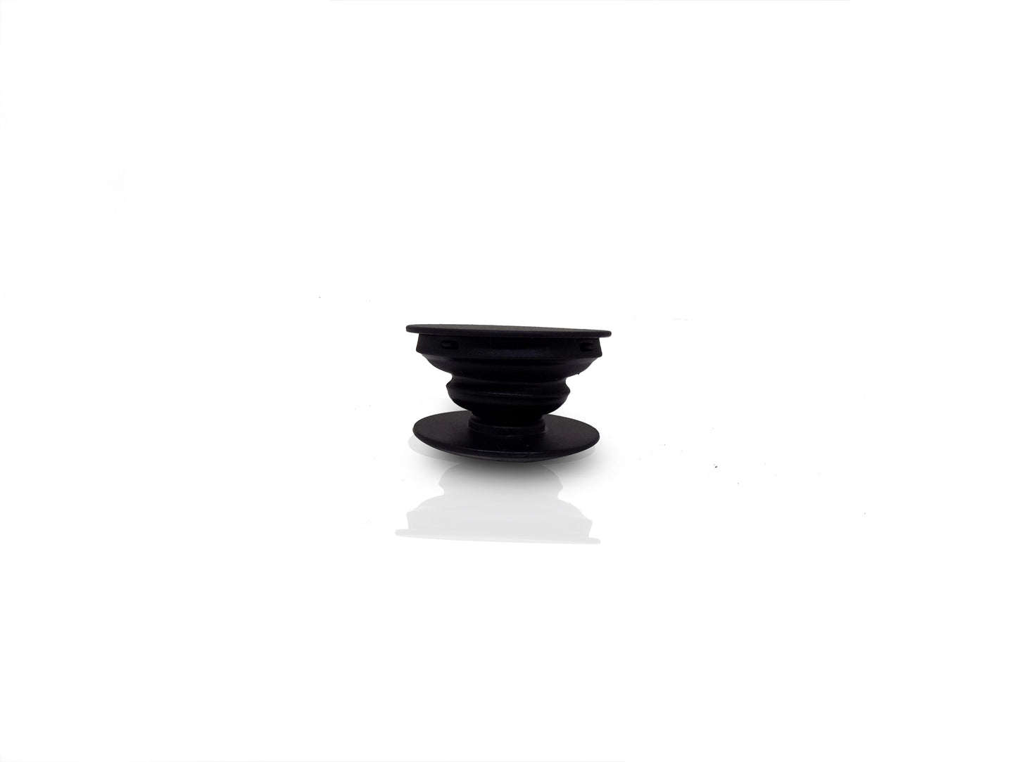 Stylish designer mobile holder in black, perfect for hands-free viewing and compatibility with all smartphones