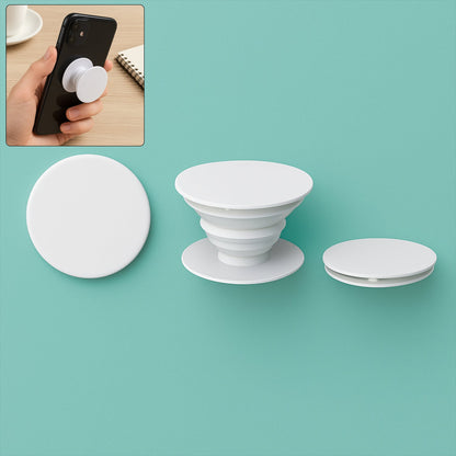 White designer mobile holder for enhanced grip and convenience while using smartphones