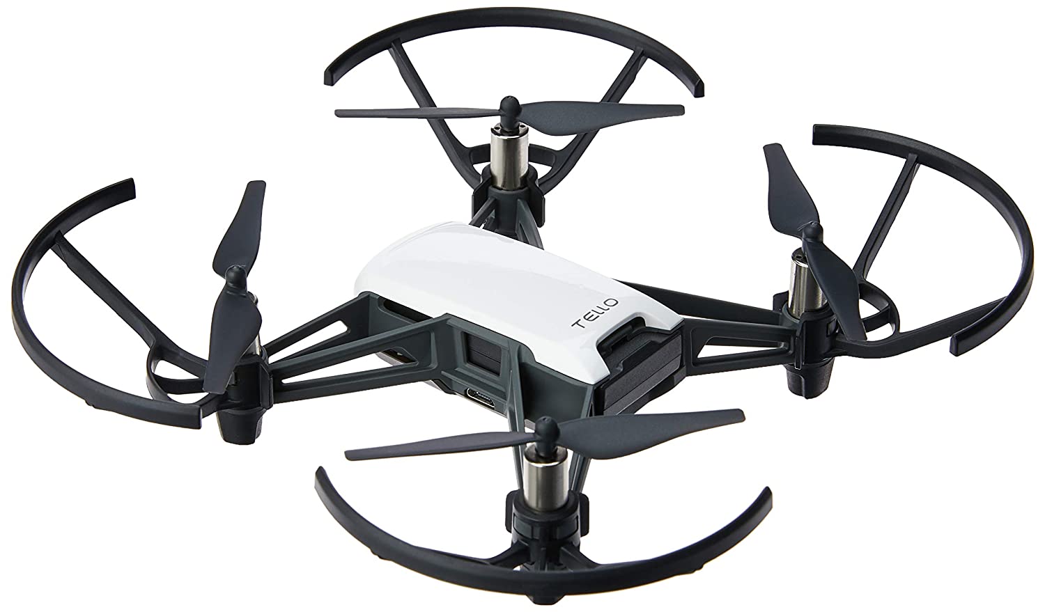 DJI Tello Boost Combo drone with sleek design and four propellers for easy flight and aerial photography