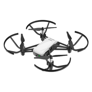 DJI Tello drone camera with compact design and four protective propellers for safe flying