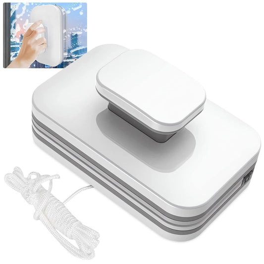 Double sided glass cleaner with a comfortable grip for easy window cleaning