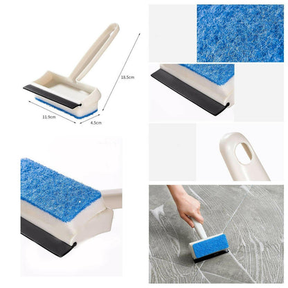 Your Brand double sided glass wiper with blue scrub pad for effective cleaning on various surfaces