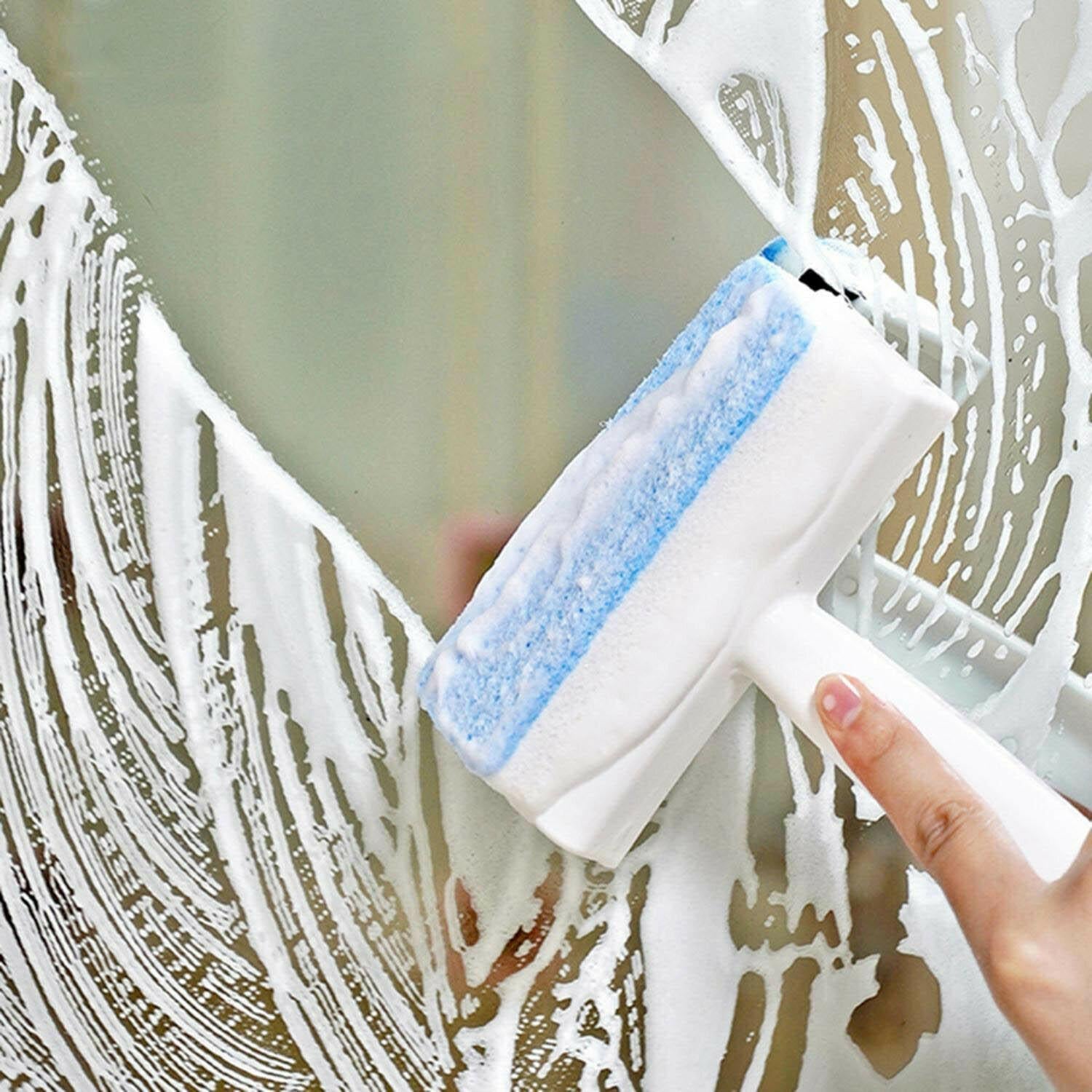 Your Brand double sided glass wiper for streak-free cleaning of windows and mirrors
