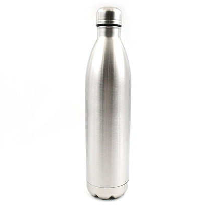DeoDap double wall thermos bottle for travel in stainless steel with sleek design