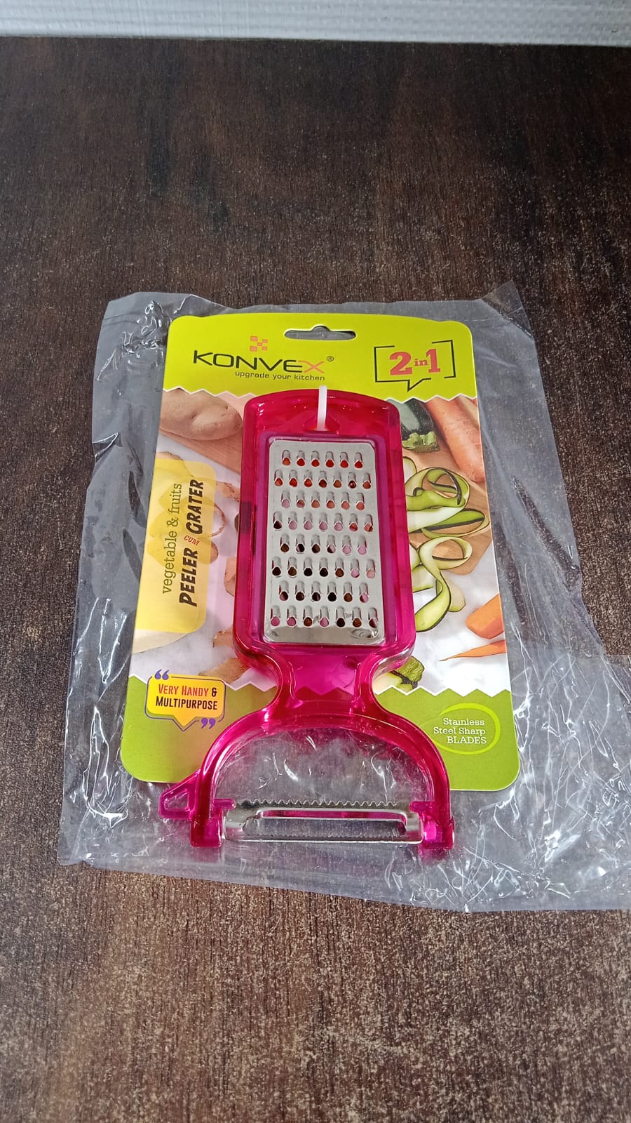 2-in-1 Multifunctional Kitchen Peeler with Grater (1 Pc) Your Brand
