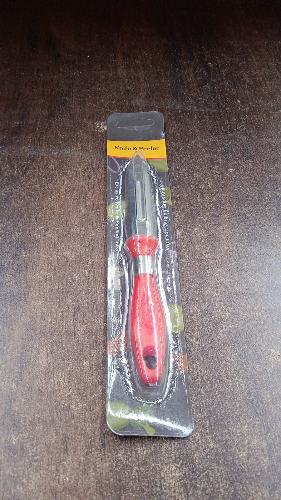 Multipurpose 2-in-1 Stainless Steel Knife & Peeler (1 Pc) Your Brand