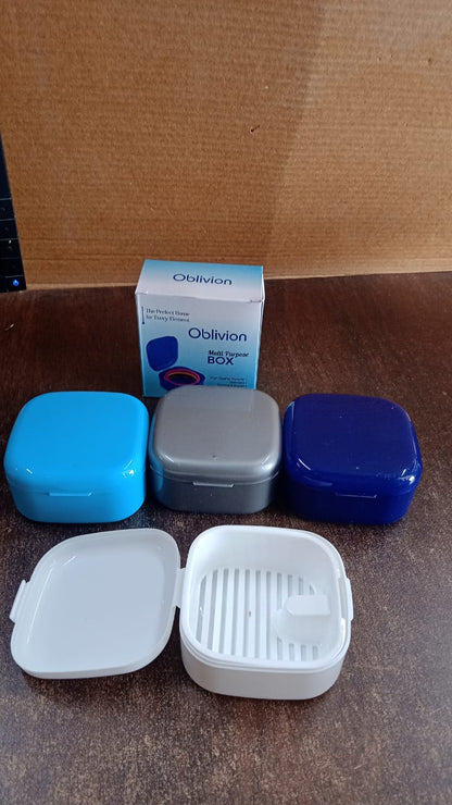 Oblivion Multi-Purpose Storage Box, DENTURE CASE (mix color & 1 Pc) Your Brand