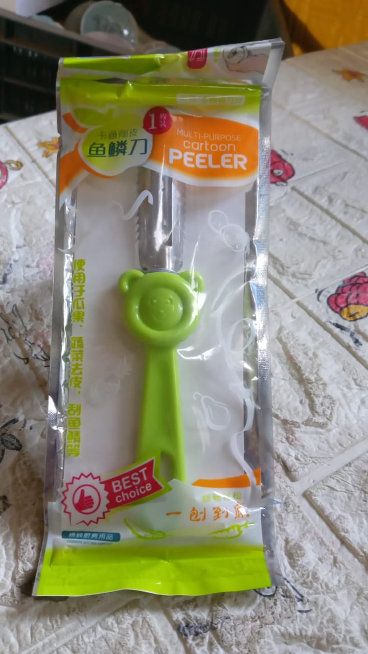 Multi-Purpose Stainless Steel Peeler With Handle For Vegetables,  2 in 1 Potato Peeler and Cutter, Stainless Steel Potato Peeler, grated Carrot, grated, Suitable for Peeling and shredding Fruit and Vegetables Kitchen Accessories (1 Pc) Your Brand