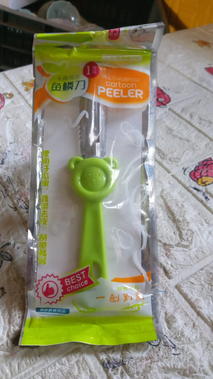 Multi-Purpose Stainless Steel Peeler With Handle For Vegetables,  2 in 1 Potato Peeler and Cutter, Stainless Steel Potato Peeler, grated Carrot, grated, Suitable for Peeling and shredding Fruit and Vegetables Kitchen Accessories (1 Pc) Your Brand