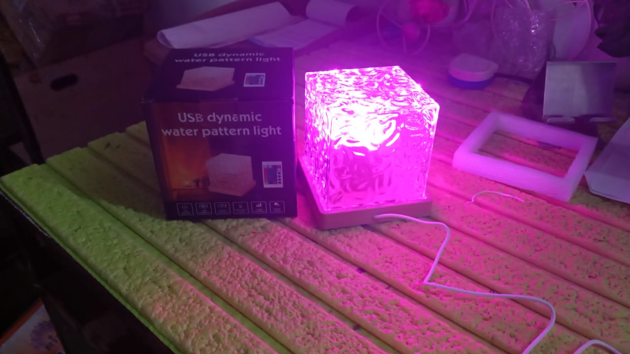 Ocean Wave Projector Lamp, 3D Water Wave LED Night Light, Water Ripple Night Lamp With Remote Your Brand