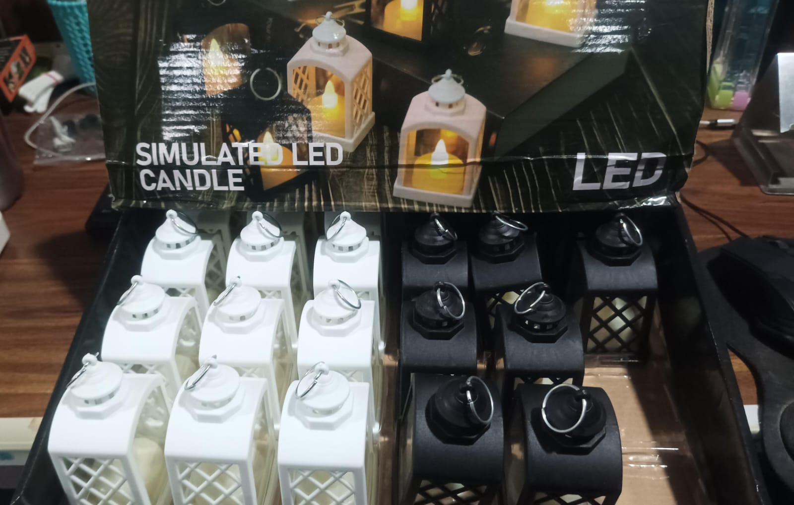 Smokeless Led Light Lantern Lamp, Diwali (24 Pcs Set) Your Brand