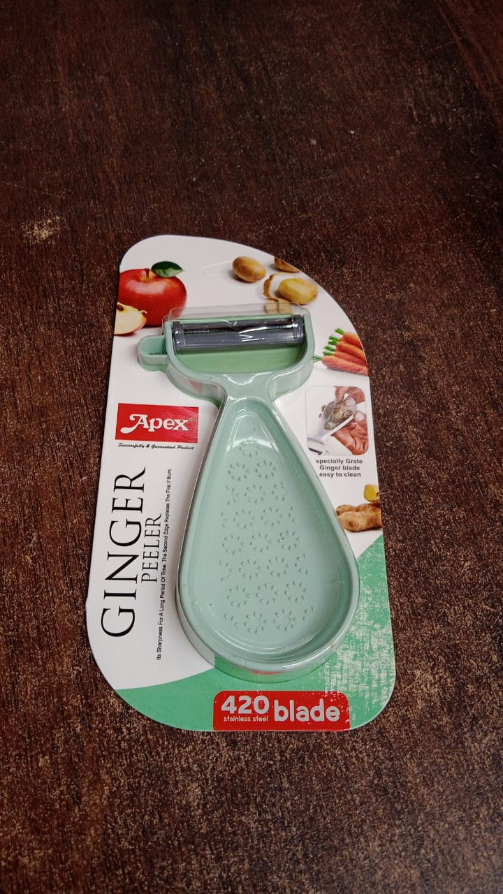 Apex Multipurpose Ginger Peeler with Stainless Steel Dual Blade Your Brand