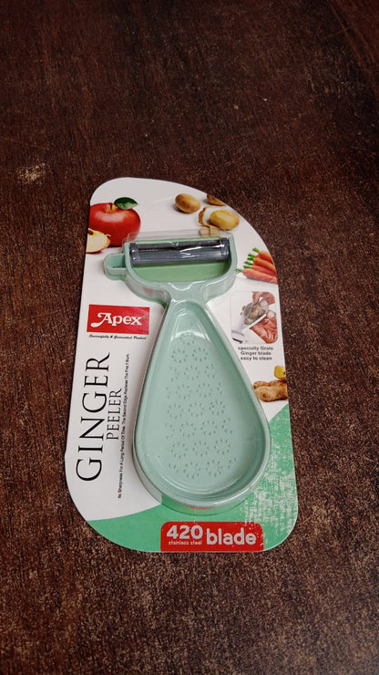 Apex Multipurpose Ginger Peeler with Stainless Steel Dual Blade Your Brand